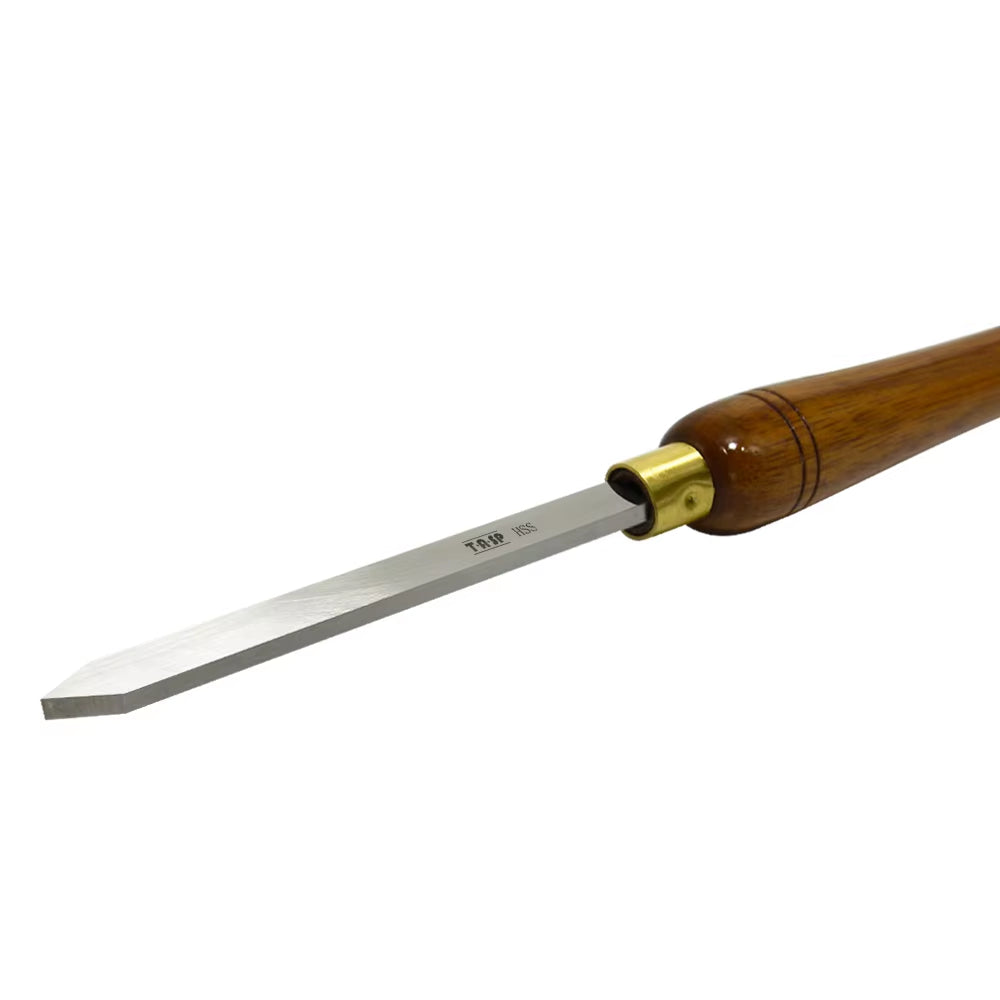 Diamond Parting Tool 15Mm Woodturning Tools Wood Lathe Cut-Off Turning Tipped Chisels HSS Blade with Walnut Handle
