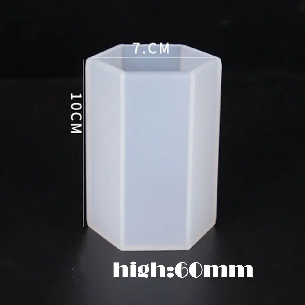 Cylinder Silicone Mold DIY Epoxy Resin Candle Mould Aromatherapy Candle Wax Molds Clay Plaster Craft Casting Mould Home Decor