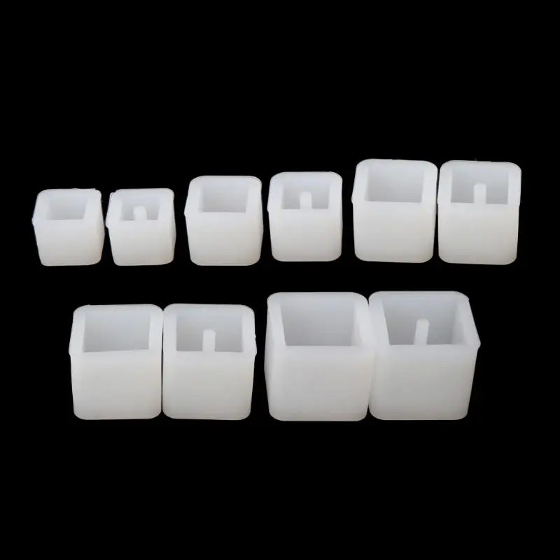 10/20Pcs Silicone UV Resin DIY round Square Beads DIY Mold Jewelry Making Resin Casting Mold