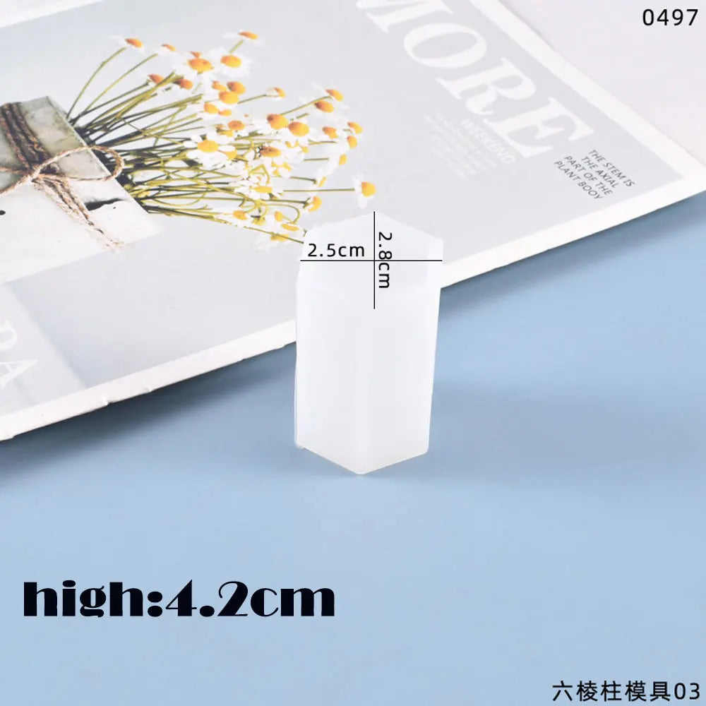 Cylinder Silicone Mold DIY Epoxy Resin Candle Mould Aromatherapy Candle Wax Molds Clay Plaster Craft Casting Mould Home Decor