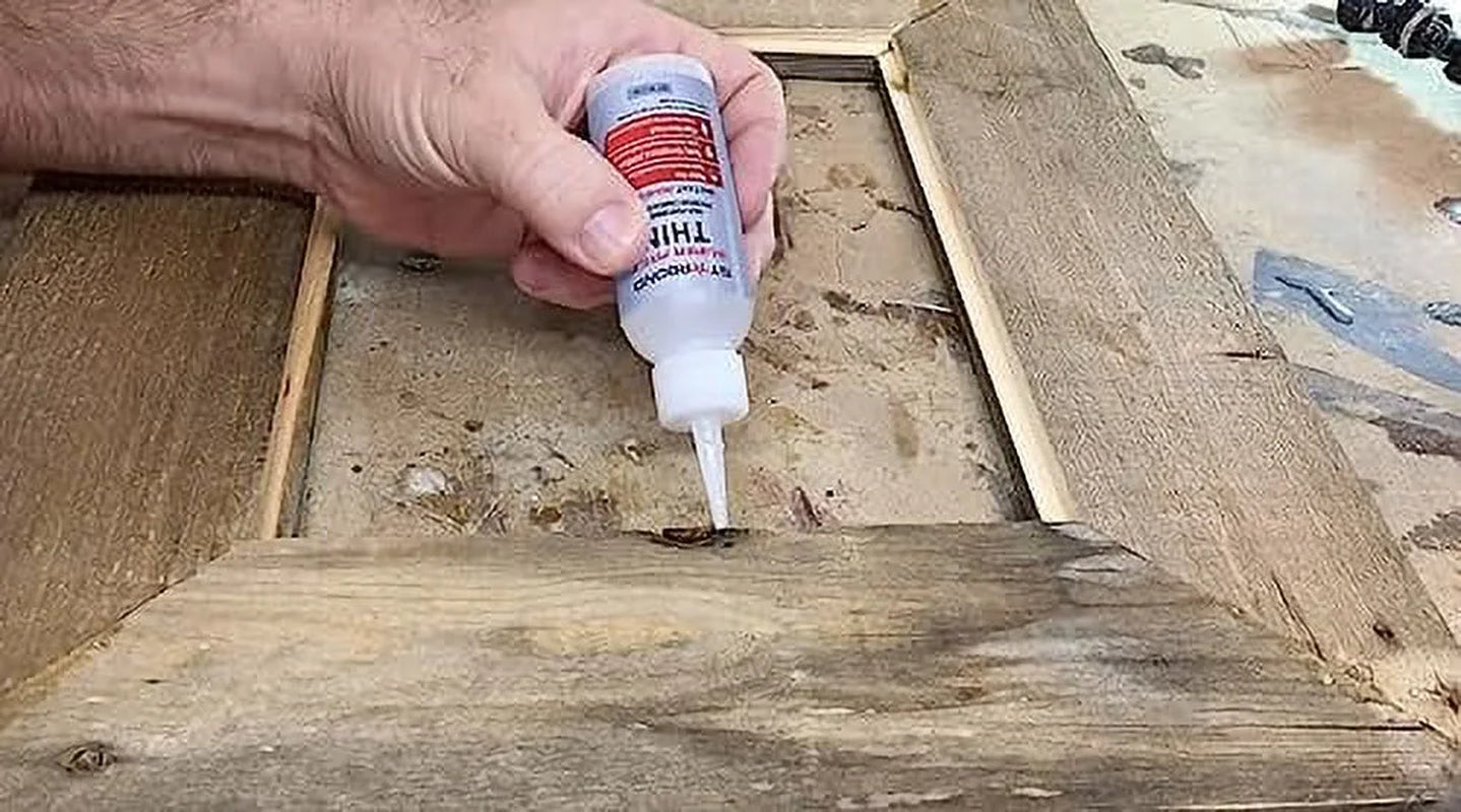Super Fast Thin CA Glue 2 Oz, Premium Cyanoacrylate for Woodworking, Woodturning, Clear
