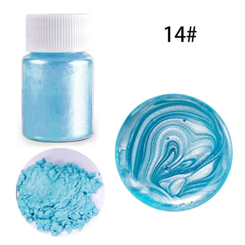 21 Colors Aurora Resin Mica Pearlescent Pigments Colorants Resin Jewelry Making