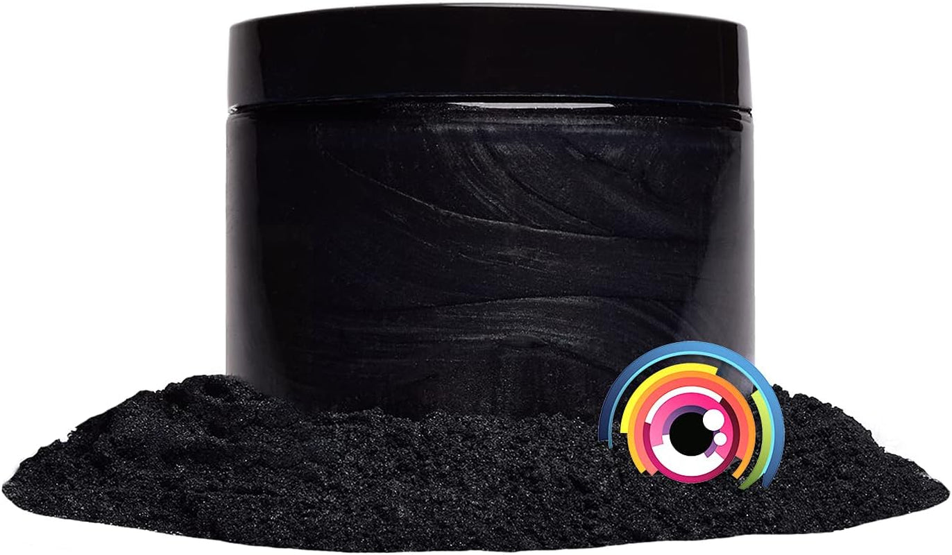 Premium Mica Powder Pigment “Ninja Black” (25G) Multipurpose DIY Arts and Crafts Additive | Woodworking, Epoxy, Resin, Bath Bombs, Paint, Soap, Nail Polish, Lip Balm (Ninja Black, 25G)