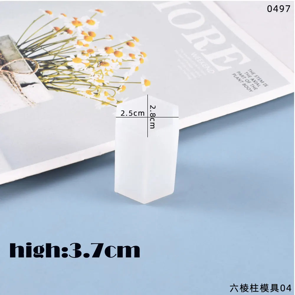 Cylinder Silicone Mold DIY Epoxy Resin Candle Mould Aromatherapy Candle Wax Molds Clay Plaster Craft Casting Mould Home Decor