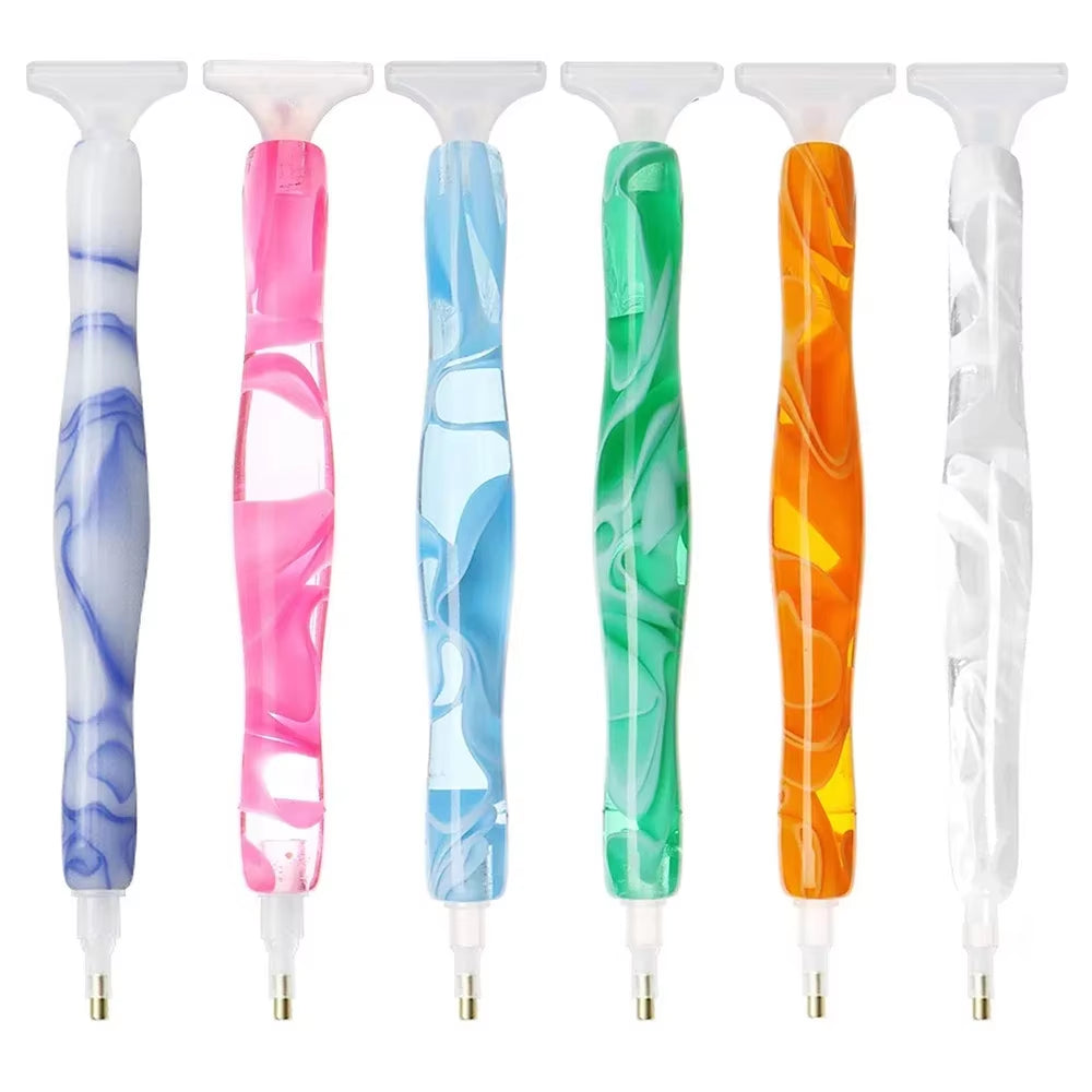 5D DIY Diamond Pen Spot Drill Pen Set Resin Diamond Embroidery Tool Accessories Multifunctional 5 Pen Head Spot Drill Tool
