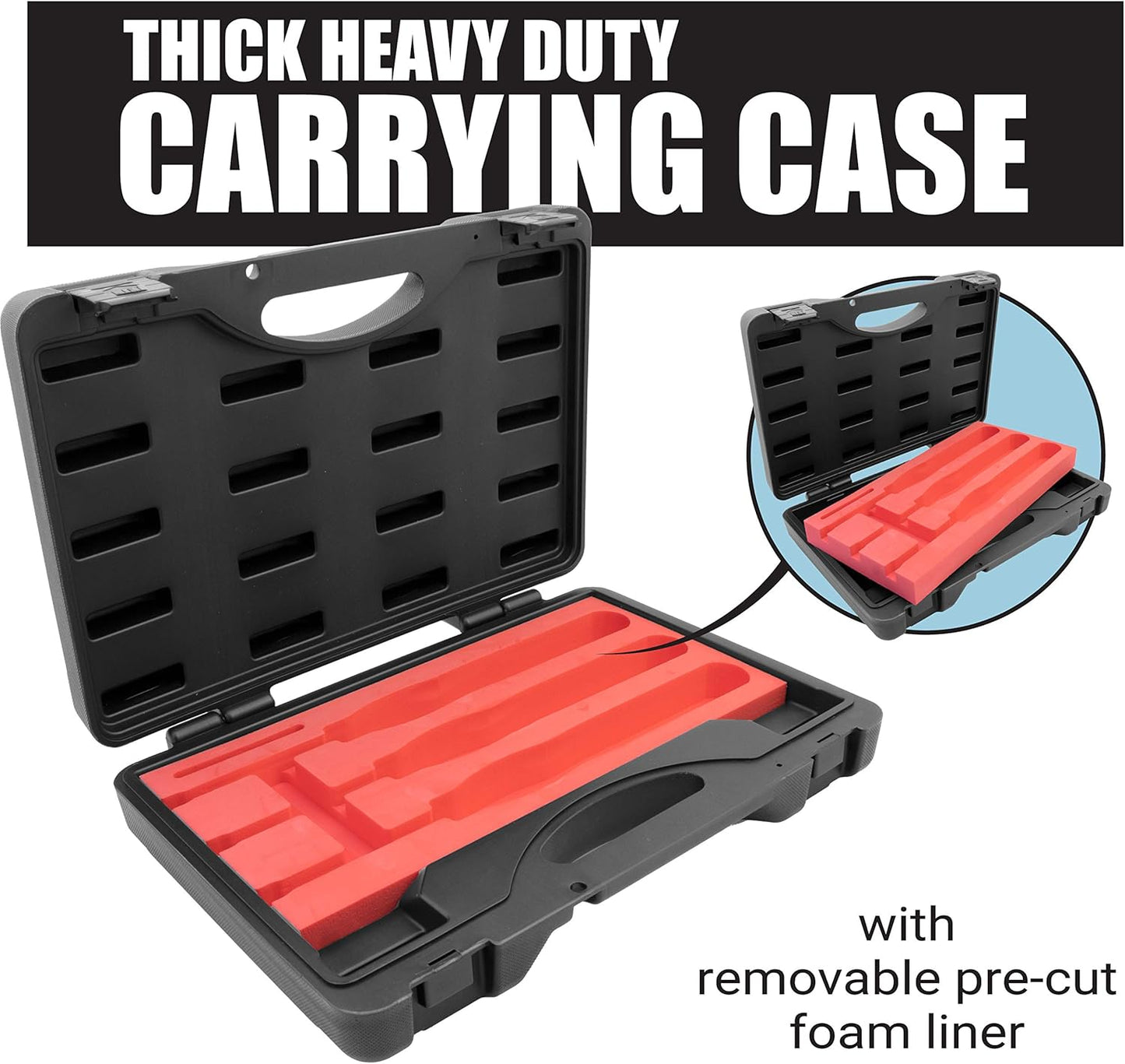 3 Piece Carbide Mini Turning Tool Set with Foam Lined Case Perfect for Turning Pens Pencils Tops Goblets Acorns Bottle Stoppers or Any Small to Mid-Size Turning Project (3Pc)