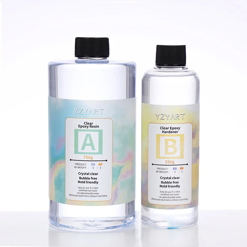 YZY ART Epoxy Resin Jewelry 3:1 AB Resin for DIY Resin Art Jewelry Making Accessories Beginner Kit Crystal Clear Epoxy Resin