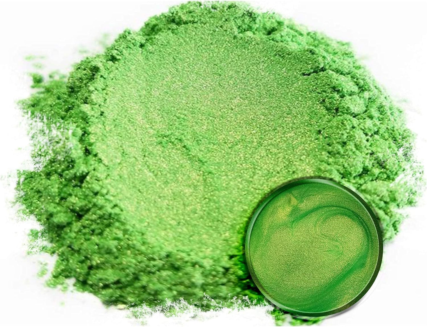Premium Green Mica Powder Pigments (25Gr) | Multipurpose DIY Arts and Crafts Additive | Acrylic, Woodworking, Bath Bombs, Resin, Epoxy, Soap, Fishing Lures (Jade Green)