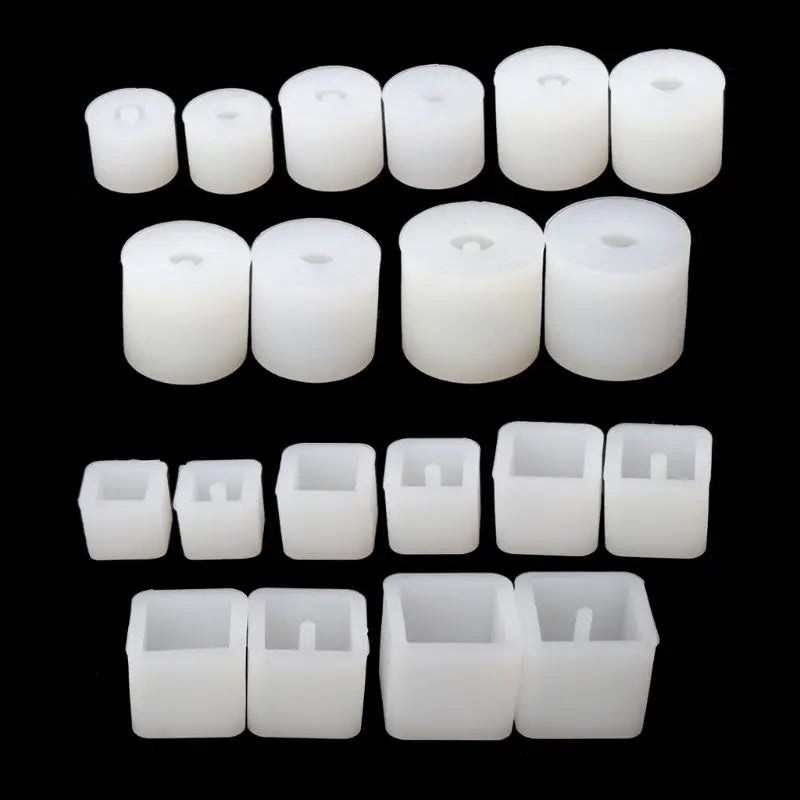 10/20Pcs Silicone UV Resin DIY round Square Beads DIY Mold Jewelry Making Resin Casting Mold