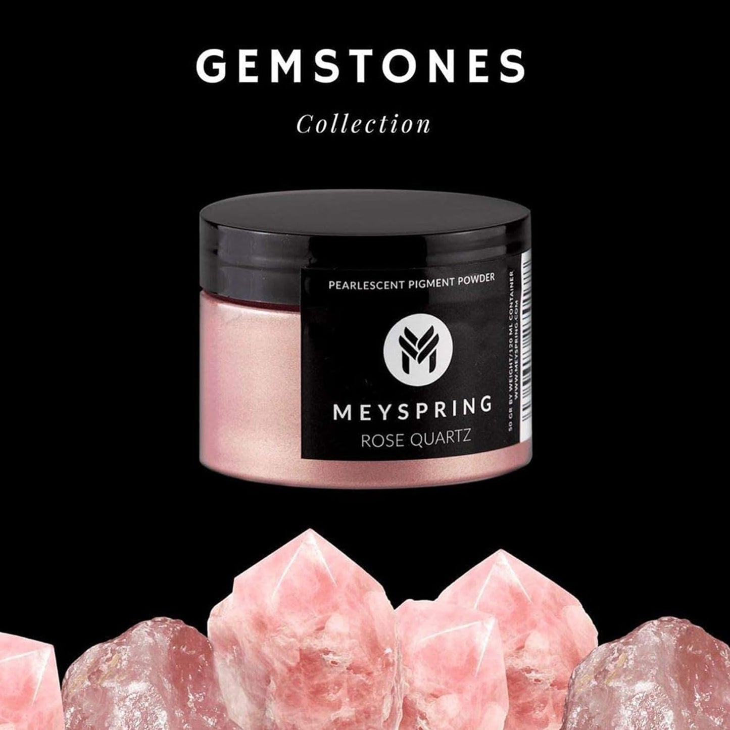 Rose Quartz Epoxy Resin Color Pigment - 50G - Mica Powder for Epoxy Resin