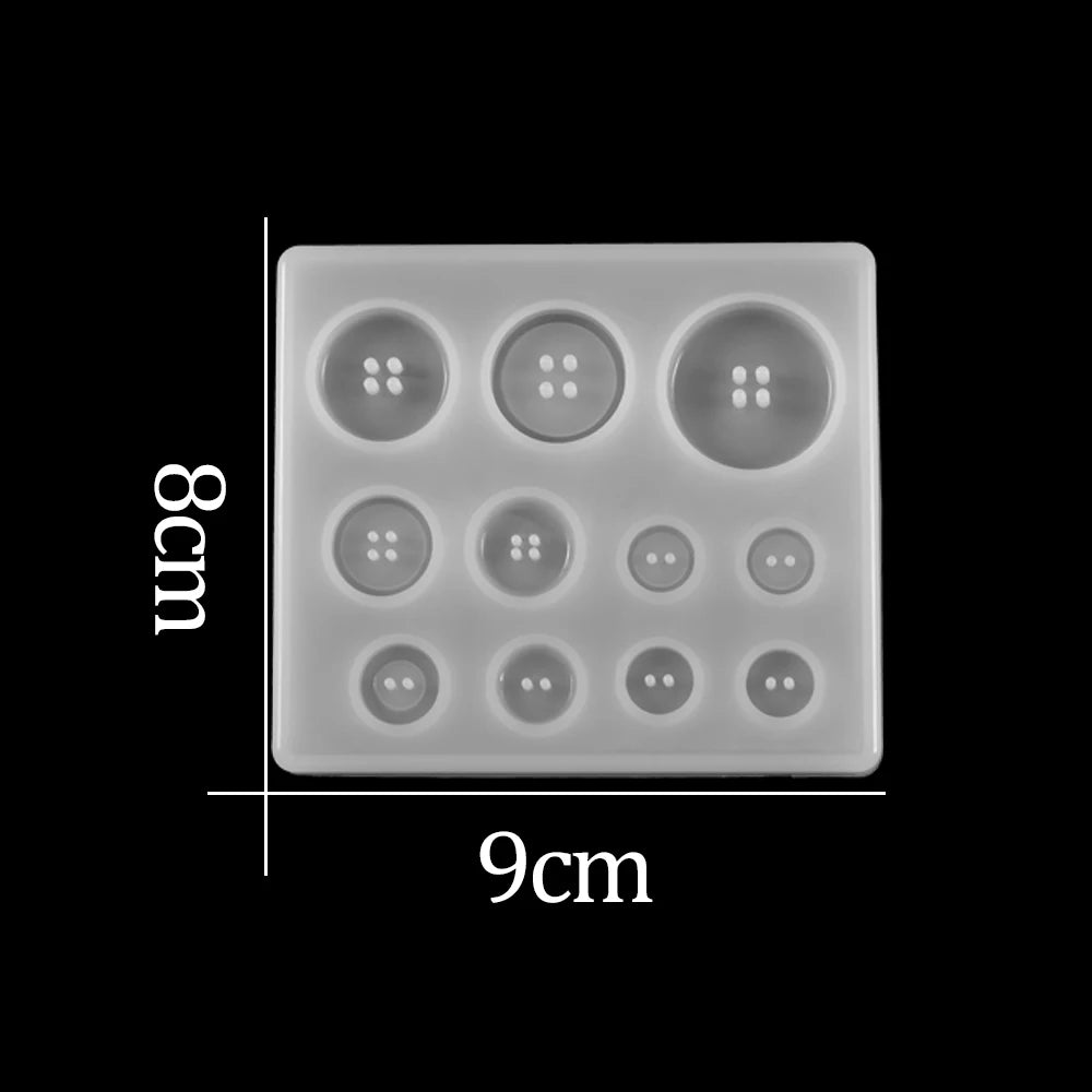 Crystal Epoxy Resin Mold Earring Pendant Resin Molds Silicone Mold for DIY UV Resin Epoxy Dried Flower Jewelry Making Mould Tool