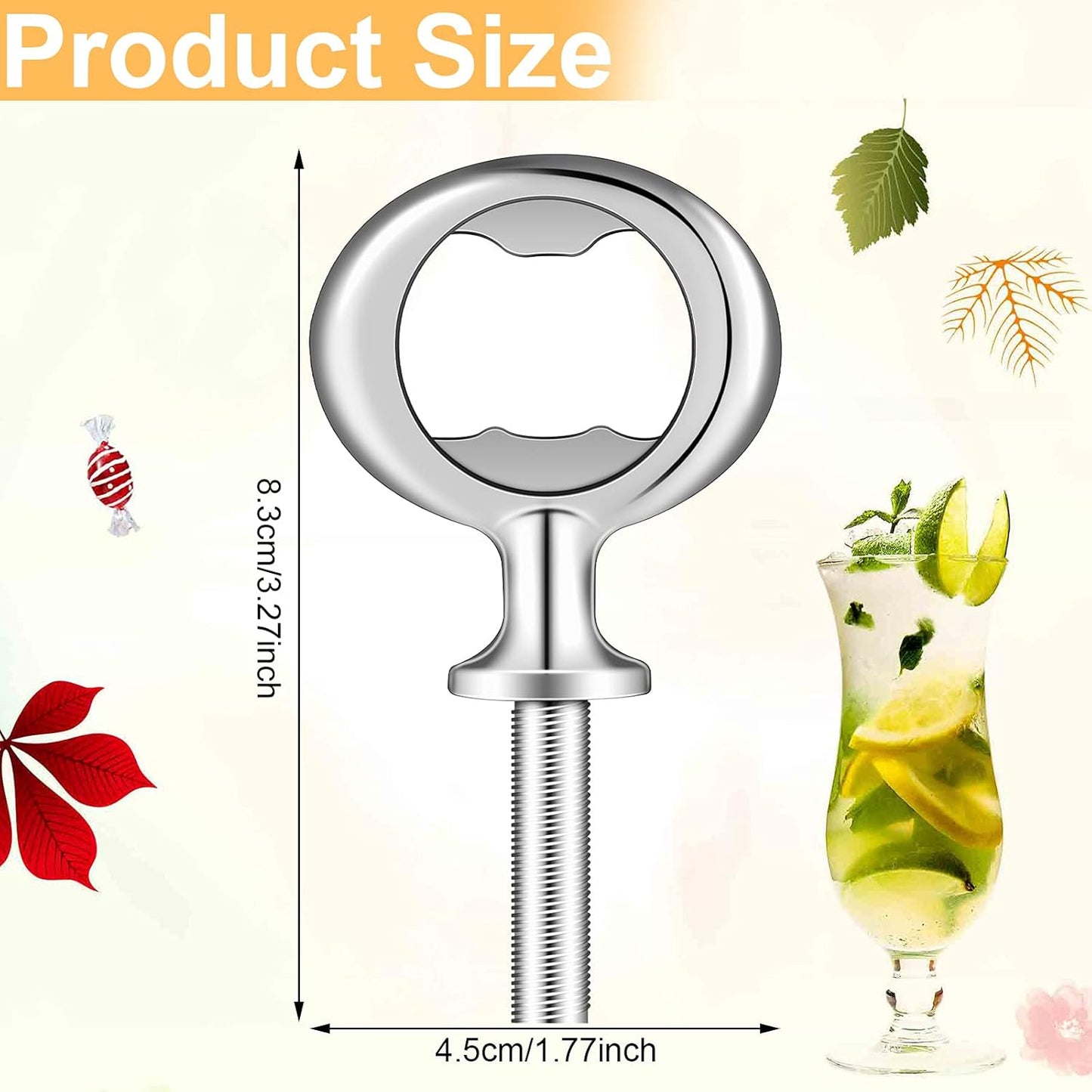 Metal Bottle Opener Kit Blank Bottle Opener Stainless Steel Bottle Opener Inserts Hardware for Valentine'S Day Wedding Wine Party DIY Project Craft Wood Turning (Silver,7 Pieces)