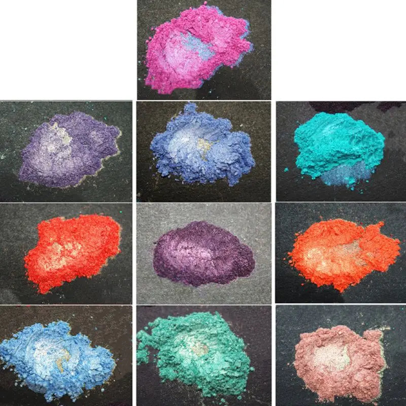 21 Colors Aurora Resin Mica Pearlescent Pigments Colorants Resin Jewelry Making