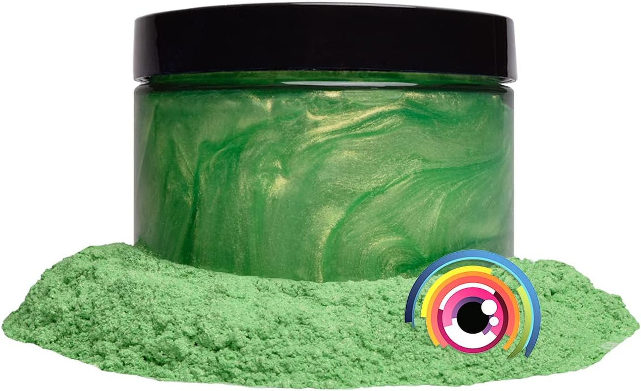 Premium Green Mica Powder Pigments (25Gr) | Multipurpose DIY Arts and Crafts Additive | Acrylic, Woodworking, Bath Bombs, Resin, Epoxy, Soap, Fishing Lures (Jade Green)
