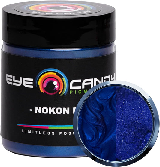 Pigments Premium Blue Mica Powder - Nokon Blue (25Gr) - for Epoxy, Resin, Soap, Paint, Woodworking, Acrylic Pouring, Bath Bombs, Fishing Lures - DIY Arts and Crafts Additive
