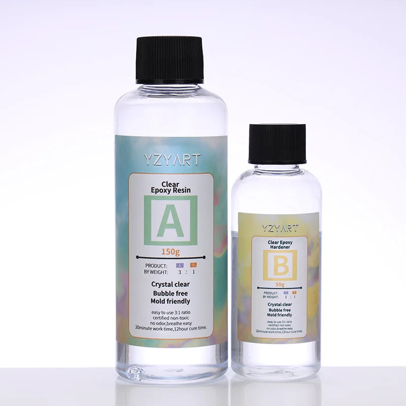 YZY ART Epoxy Resin Jewelry 3:1 AB Resin for DIY Resin Art Jewelry Making Accessories Beginner Kit Crystal Clear Epoxy Resin