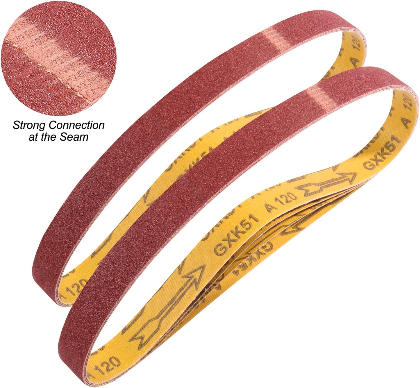Sanding Belts 1×30-Inch Sanding Belt Belt Sander Belt Sander Paper, (4 Each of 60, 80, 120,150,240,400 Grits) Aluminum Oxide 24PCS