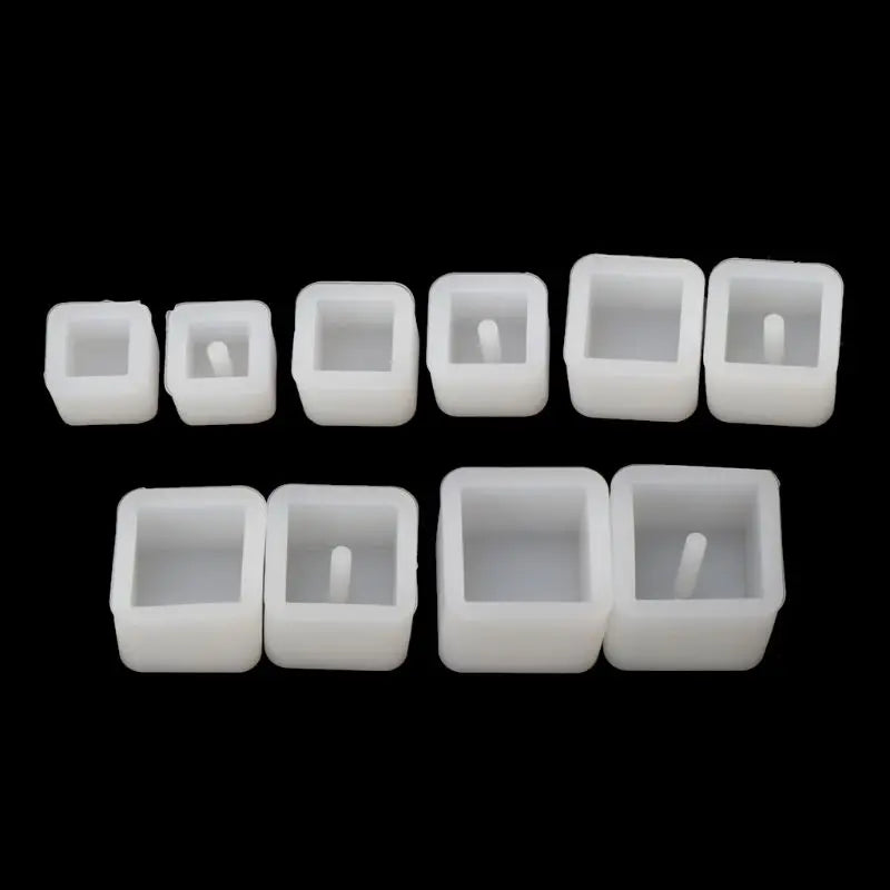10/20Pcs Silicone UV Resin DIY round Square Beads DIY Mold Jewelry Making Resin Casting Mold