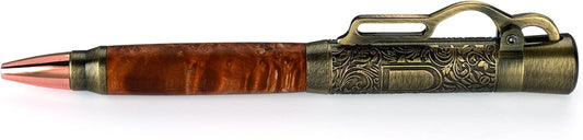 Project Kit - Lever Action Ballpoint Pen, Antique Brass