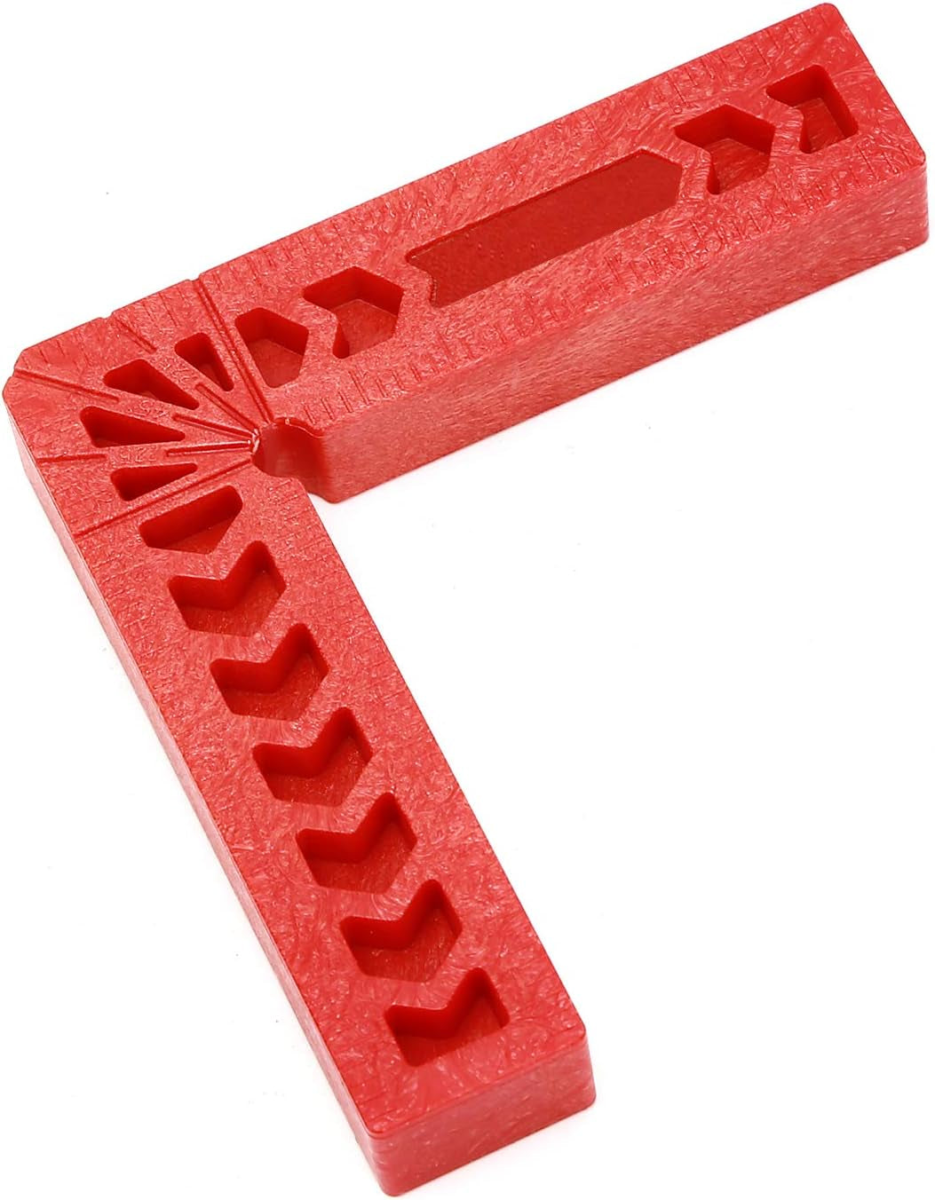 6 PCS 4 Inch 90 Degree Positioning Squares, Right Angle Clamps Woodworking Carpenter Corner Clamping Square Tool for Picture Frames, Boxes, Cabinets or Drawers, Red