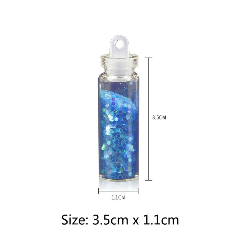 12Bottle Resin Filler Glitter Flakes Sequins Resin Glitter Powder Set Kit Clay Filling Epoxy Resin Silicone Mold Making DIY