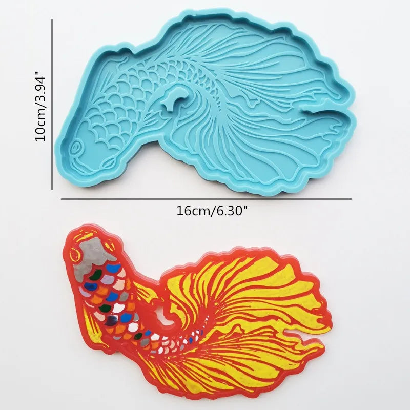 Mandala Epoxy Resin Mold round Tray Cup Mat Casting Silicone Mould DIY Crafts Home Decoration Making Tool Moldes