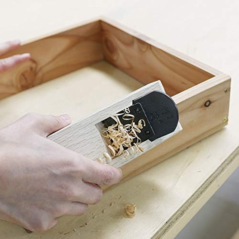 Japanese Hand Plane 42Mm for Woodworking [Replaceable Blade System], KANNA Small Block Plane Tool for Wood Chamfering and Smoothing, Made in JAPAN