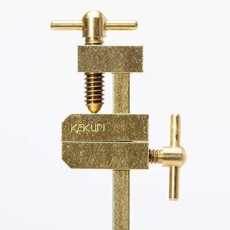 Bar Clamps for Woodworking 6" HATAGANE Japanese Wood Clamps, Metal Parallel Clamps Tool Set 2 Pcs, Brass Gold, Made in JAPAN