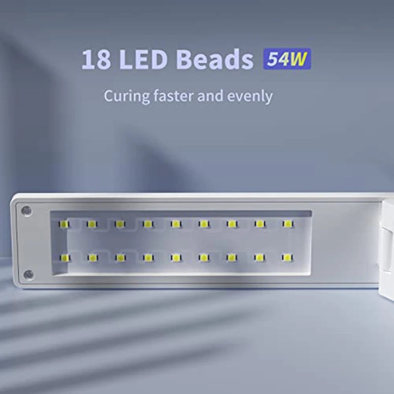 UV Light for Resin, 54W UV Resin Light Lamp for Resin Curing, Wireless & Foldable, 3-In-1 Uses, Resin Supplies