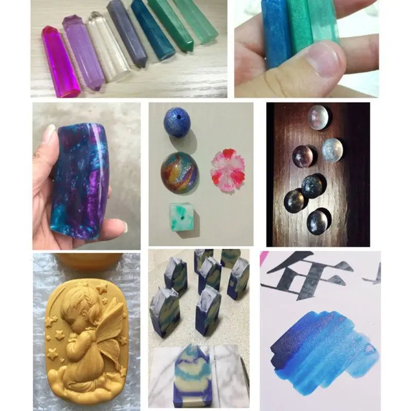 21 Colors Aurora Resin Mica Pearlescent Pigments Colorants Resin Jewelry Making