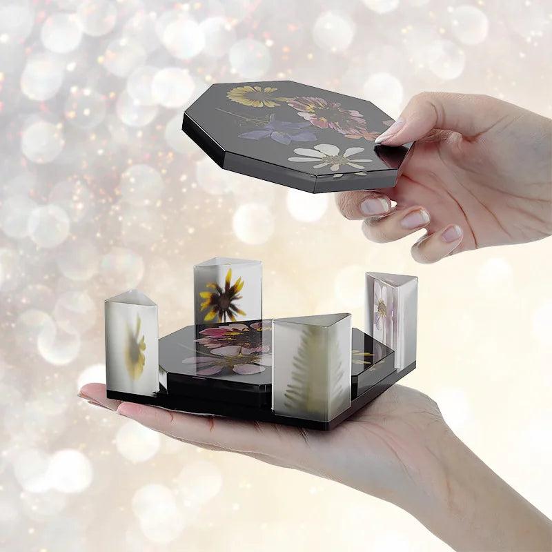 Coaster Resin Molds Silicone Coaster Molds with round Square Octagon Shape Holder Molds Coaster Silicone Molds for Epoxy Resin