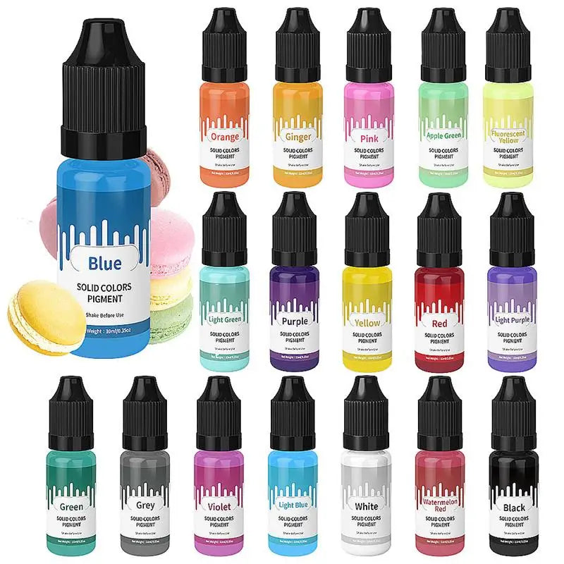 10ML Solid Color Epoxy Resin Pigments Liquid Colorant Dye DIY Epoxy Resin Epoxy Resin Handmade Making Crafts for Resin Molds