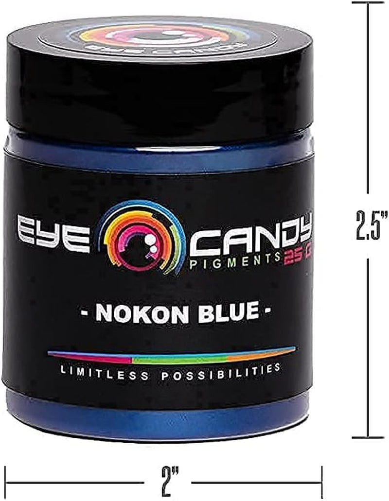 Pigments Premium Blue Mica Powder - Nokon Blue (25Gr) - for Epoxy, Resin, Soap, Paint, Woodworking, Acrylic Pouring, Bath Bombs, Fishing Lures - DIY Arts and Crafts Additive