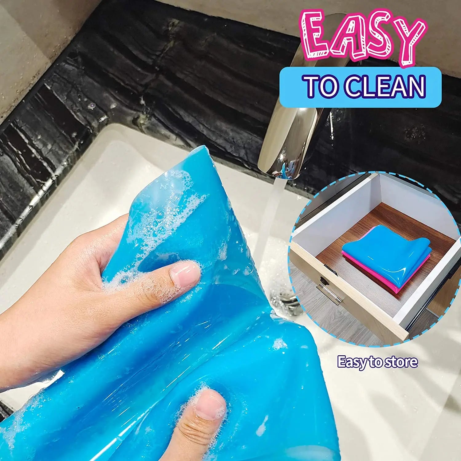 15.7" X 11.7" Large Silicone Sheet for Crafts Jewelry Casting Mold Mat, Nonstick Craft Mat for Epoxy Resin, Paint, Clay