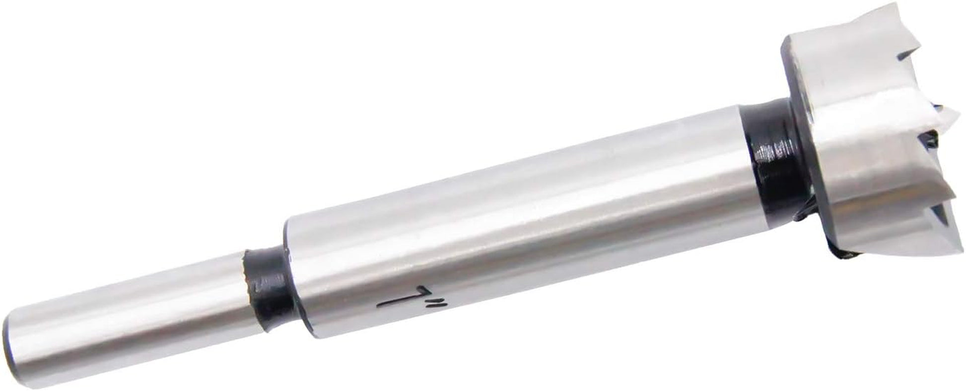 Forstner Drill Bit Precision Shear Multi-Tooth High Carbon Steel 3/8 Inch Shank Woodworking Tool 1 Inch Dia.