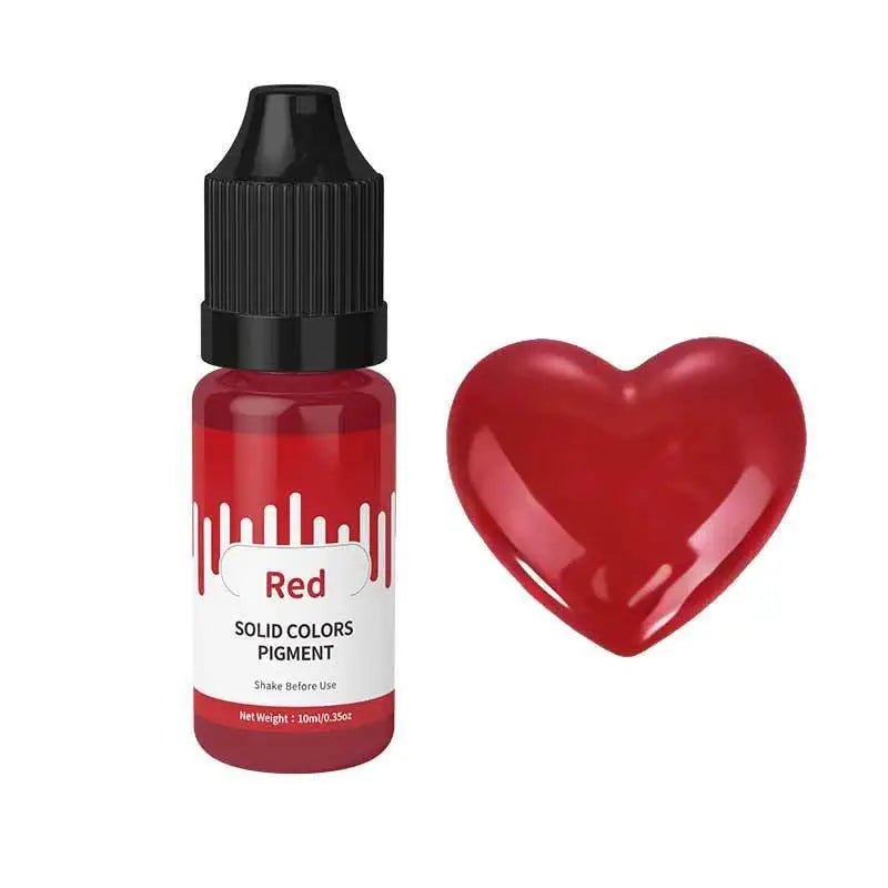10ML Solid Color Epoxy Resin Pigments Liquid Colorant Dye DIY Epoxy Resin Epoxy Resin Handmade Making Crafts for Resin Molds