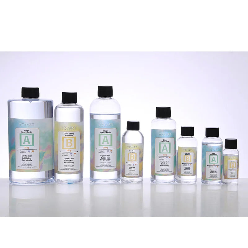 YZY ART Epoxy Resin Jewelry 3:1 AB Resin for DIY Resin Art Jewelry Making Accessories Beginner Kit Crystal Clear Epoxy Resin