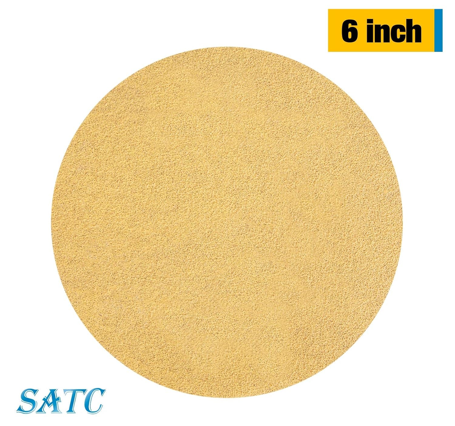 100 PCS PSA Sanding Discs 6 Inch Adhesive Backed Sandpaper 220 Grit Sander Attachment for Drill Self Stick Aluminum Oxide round Automotive Sandpaper with Sticky Back